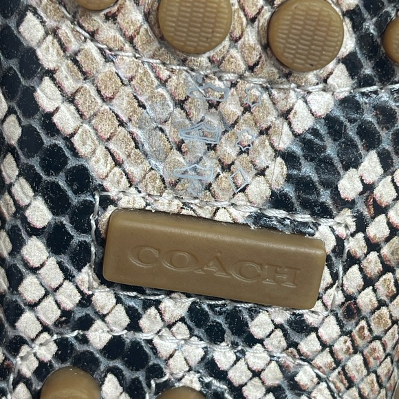 Coach Nadia Driving Mocs Bow Tassel
Loafers Snake Print Leather Shoe Flats 5.5B - Picture 16 of 16